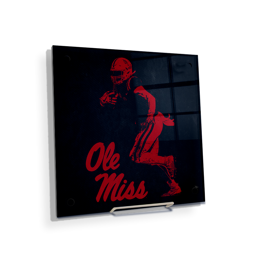 Ole Miss Rebels - Ole Miss Red & Blue - College Wall Art #Canvas