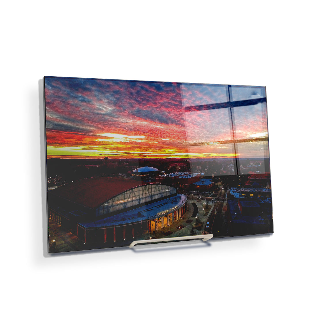 Ole Miss Rebels - Pavilion Sunset - college wall art #Canvas