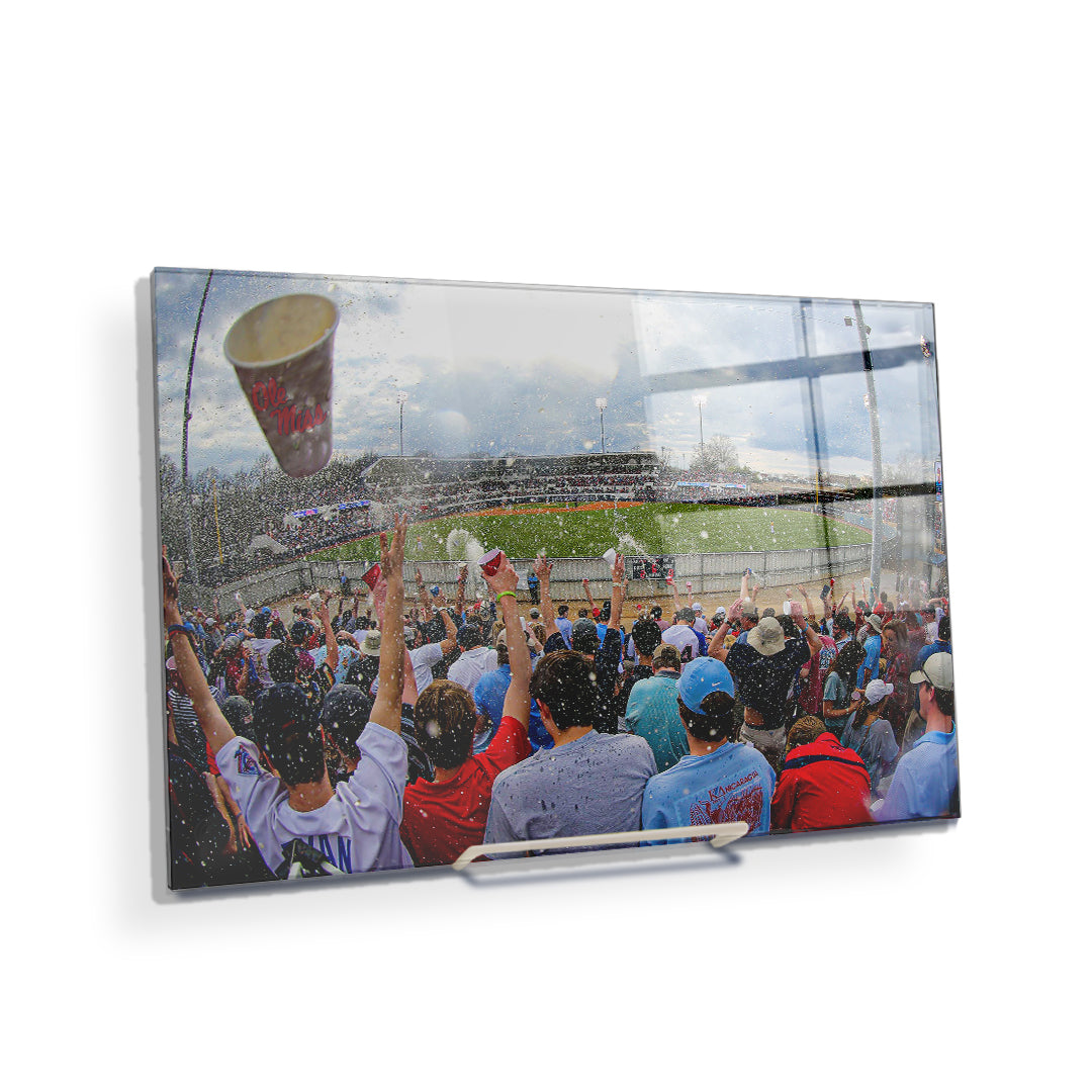 Ole Miss Rebels - Oxford Shower - College Wall Art #Canvas