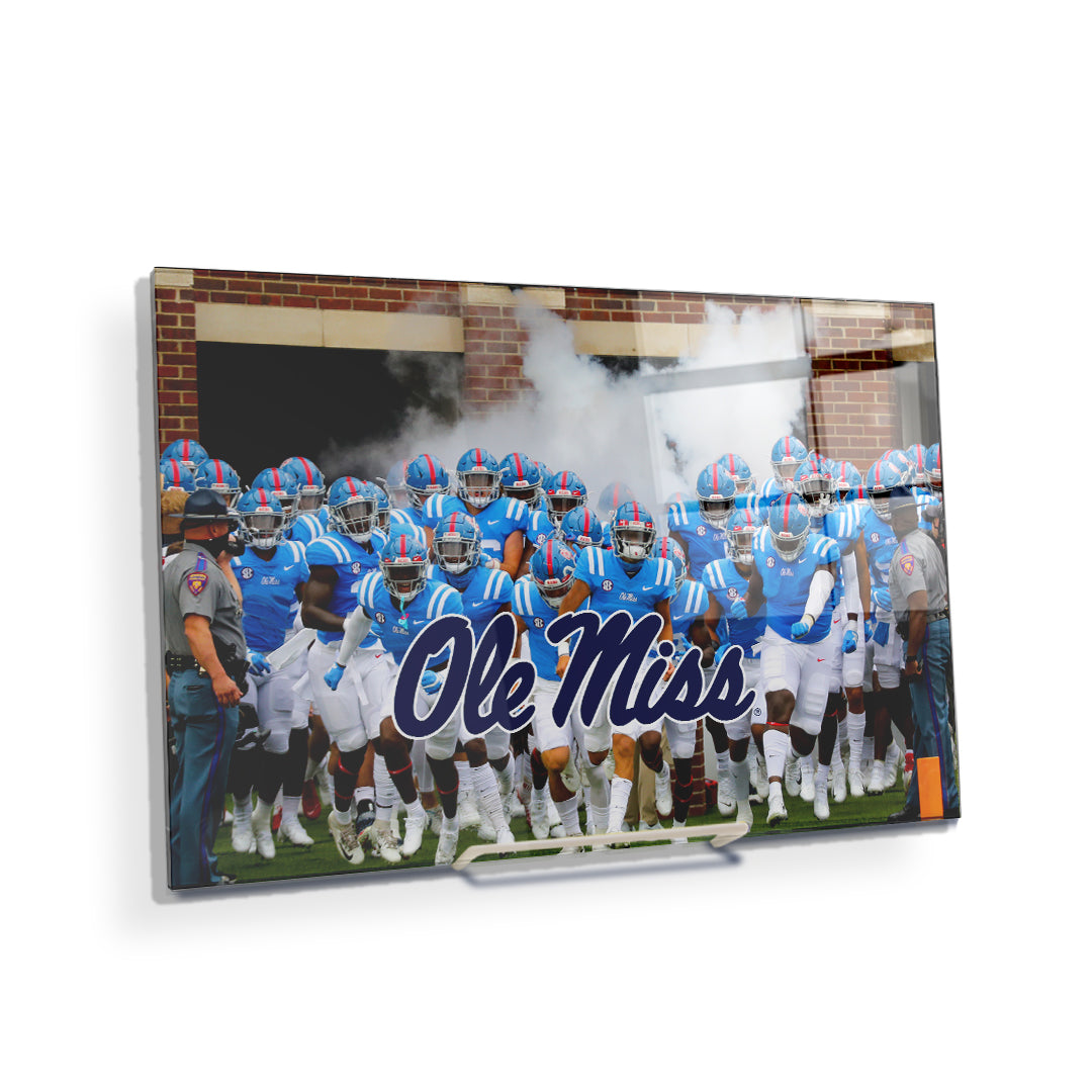Ole Miss Rebels - Powder Blue - College Wall Art #Canvas