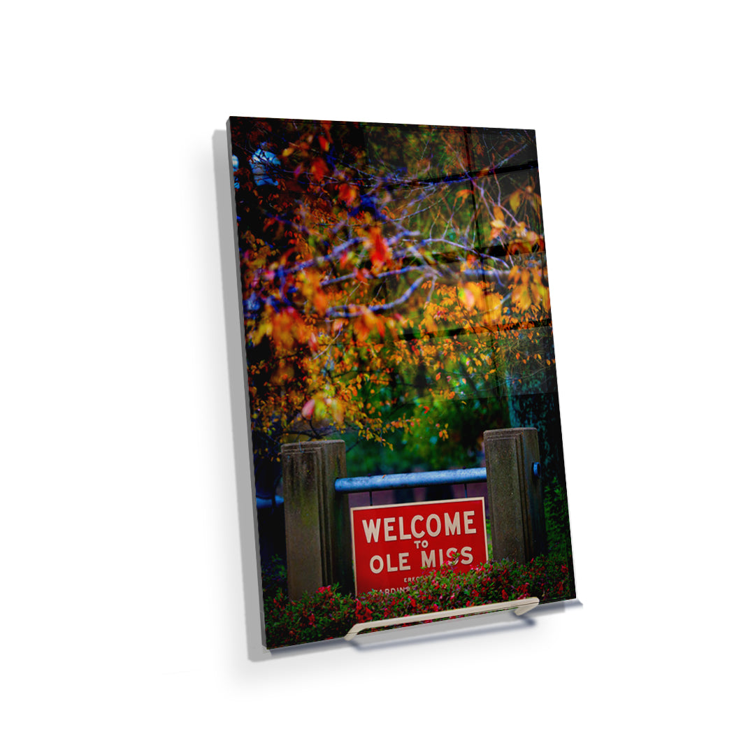 Ole Miss Rebels - Welcome to Ole Miss - College Wall Art #Canvas