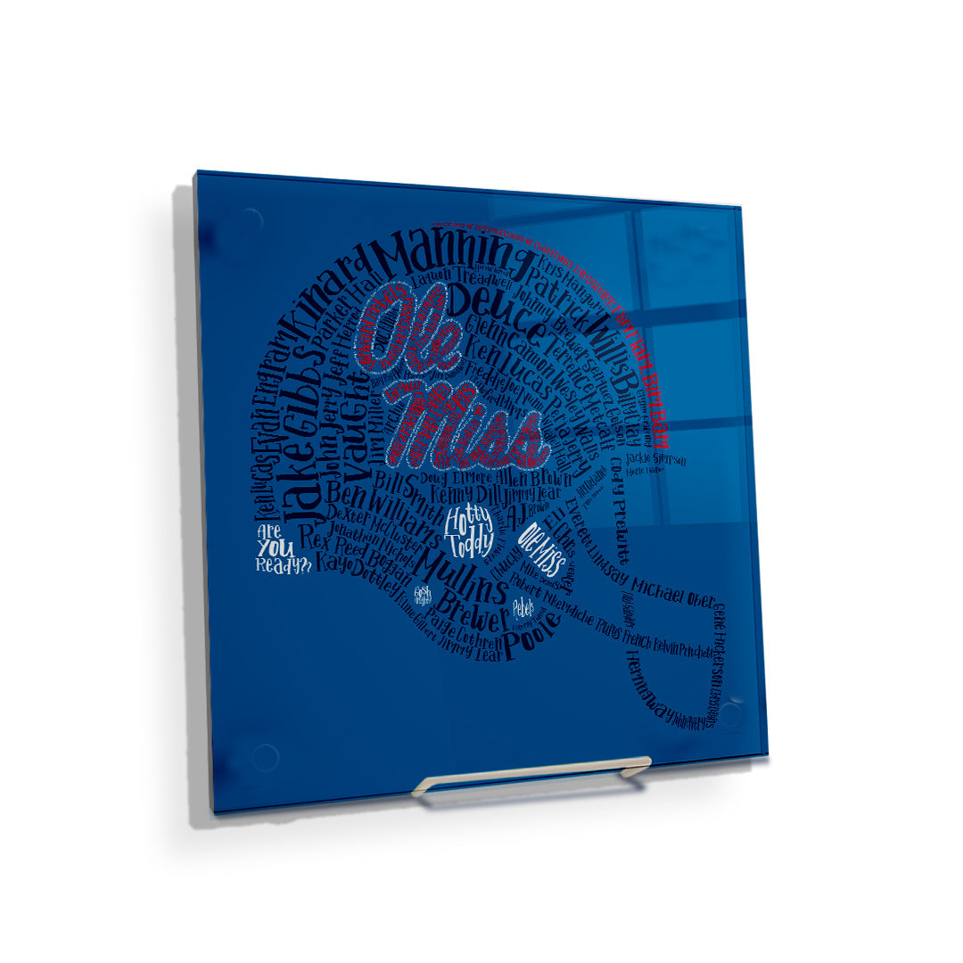 Ole Miss Rebels - Ole Miss Greats - College Wall Art #Canvas