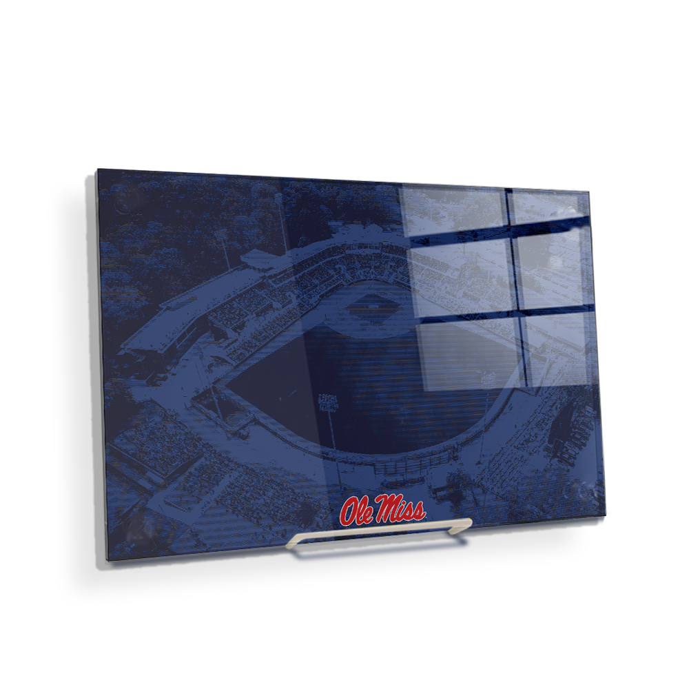 Ole Miss Rebels - Aerial Swayze Blue - College Wall Art #Canvas