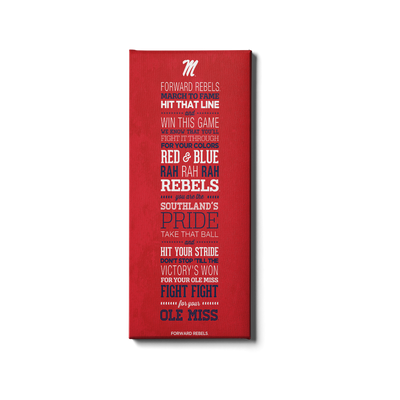 Ole Miss Rebels - Fight Song - College Wall Art #Canvas