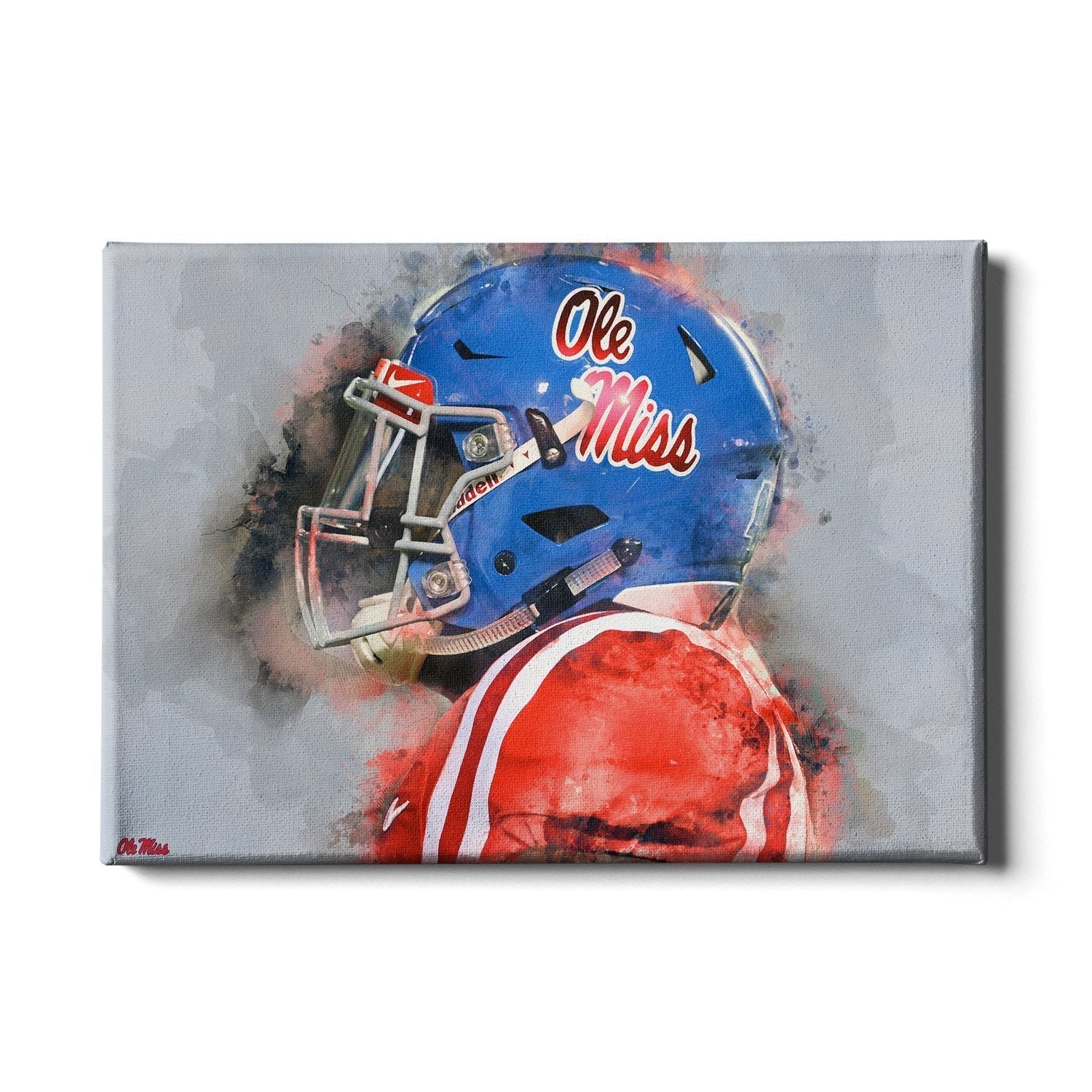 Ole Miss Rebels - Ole Miss Watercolor - College Wall Art #Canvas