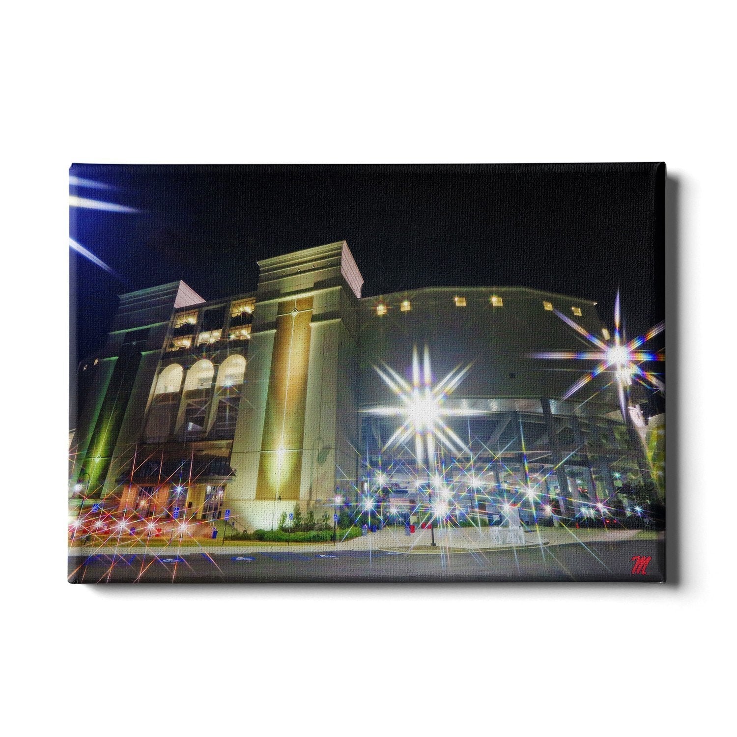 Ole Miss Rebels - Vaught Night - College Wall Art #Canvas
