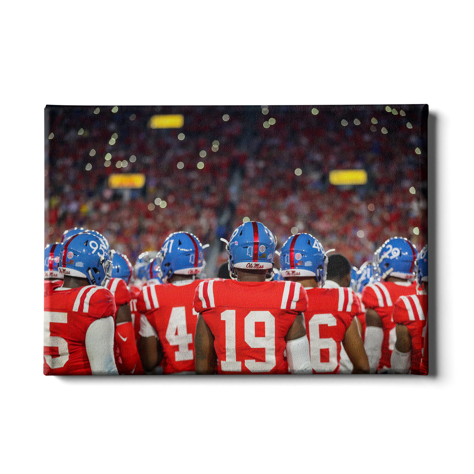 Ole Miss Rebels - Retro Team - College Wall Art #Canvas