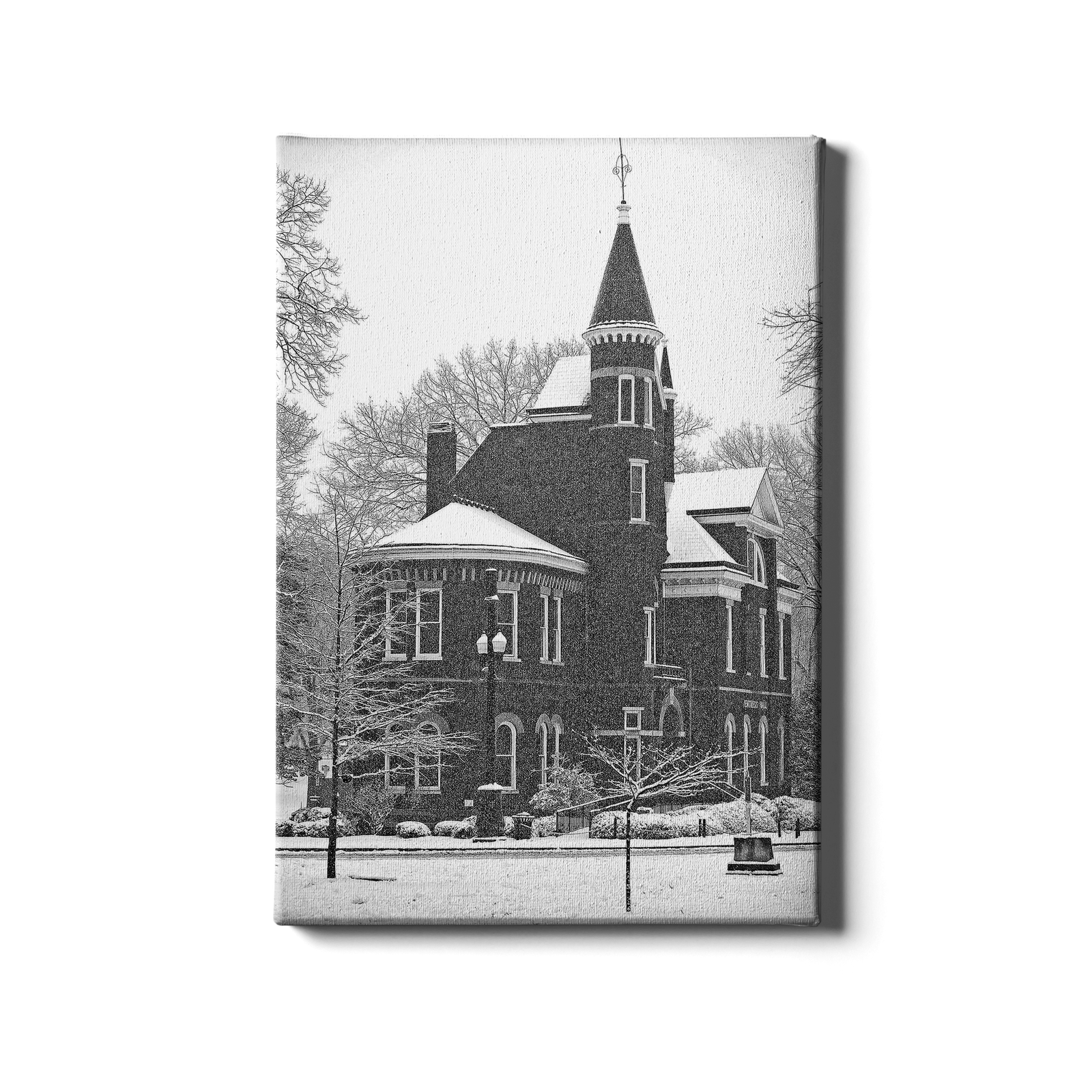 Ole Miss Rebels - Snow Day Ventress Hall - College Wall Art #Canvas