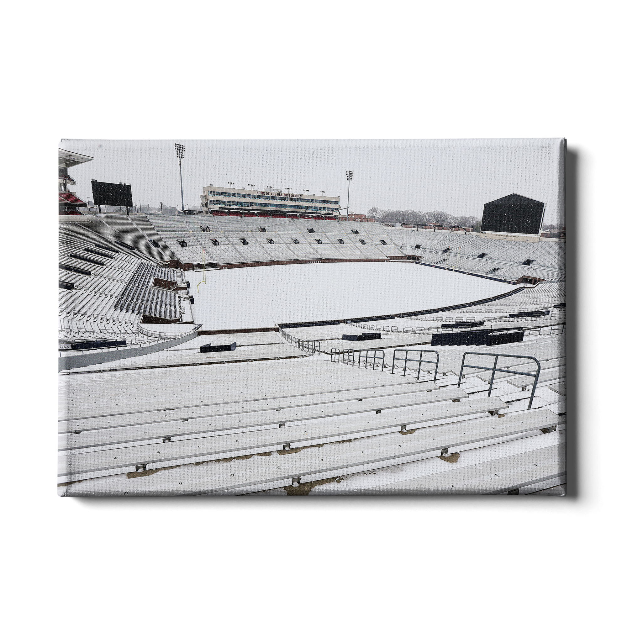 Ole Miss Rebels - Snow Day-Vaught- Hemingway - College Wall Art #Canvas