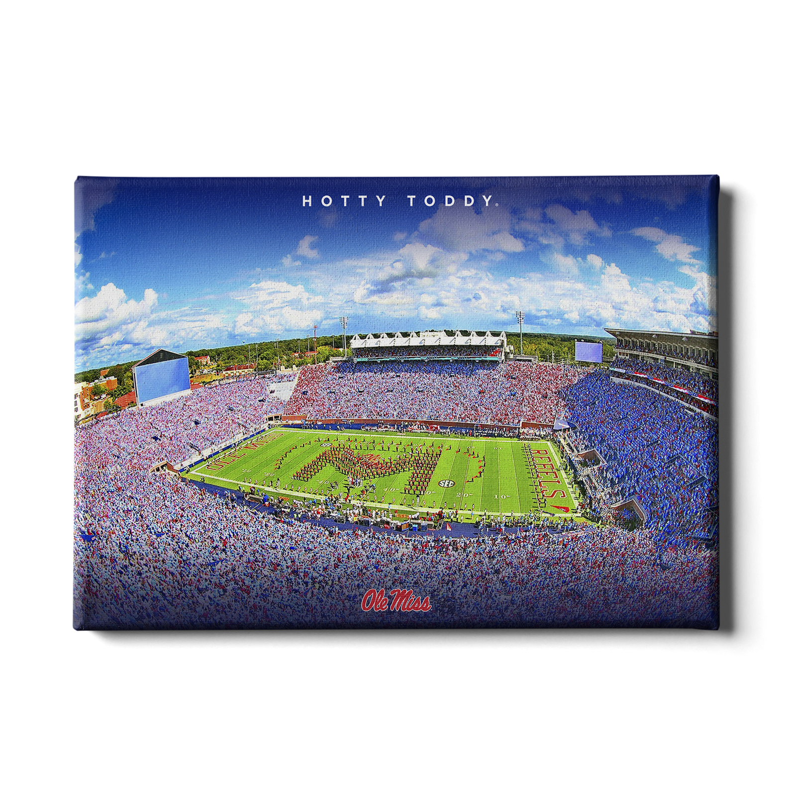 Ole Miss Rebels - Hotty Toddy - College Wall Art #Canvas