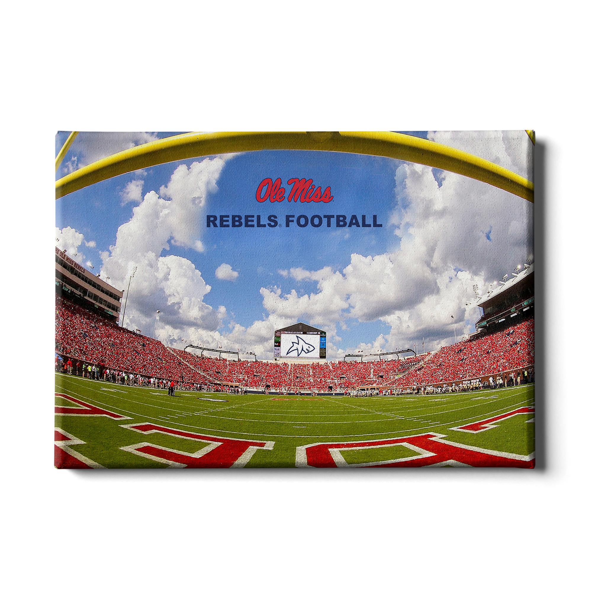 Ole Miss Rebels - End Zone Rebel Football - College Wall Art #Canvas