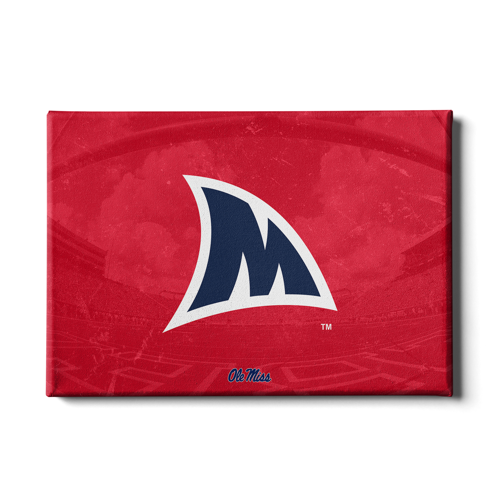 Ole Miss Rebels - Fins Up M - College Wall Art #Canvas