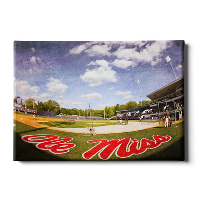 Ole Miss Rebels - Ole Miss Batting Practice - College Wall Art #Canvas
