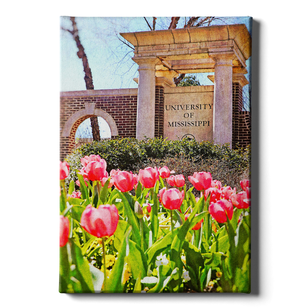 Ole Miss Rebels - University of Mississippi Spring Entrance - College Wall Art #Canvas
