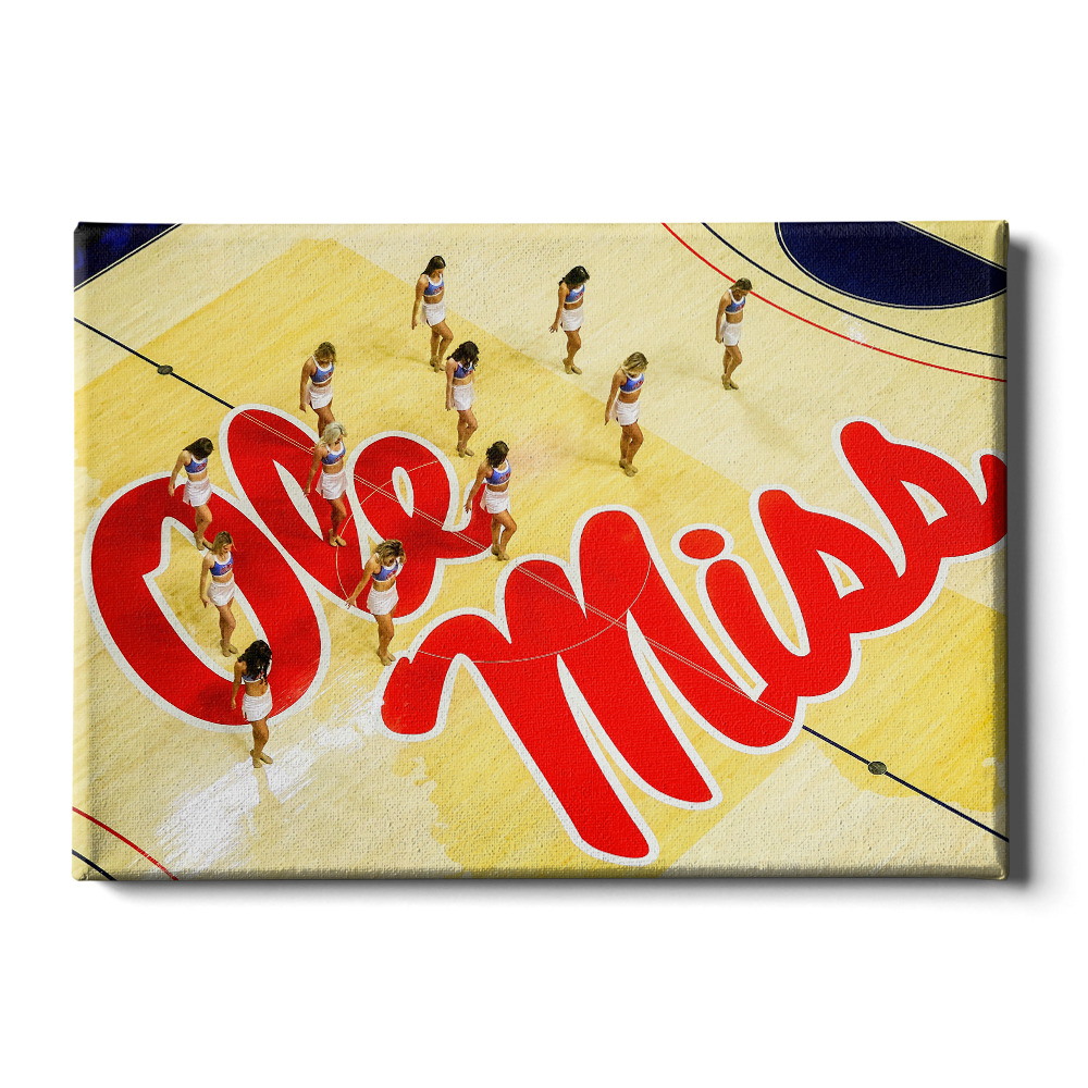 Ole Miss Rebels - Ole Miss Basketball Cheer - College Wall Art #Canvas