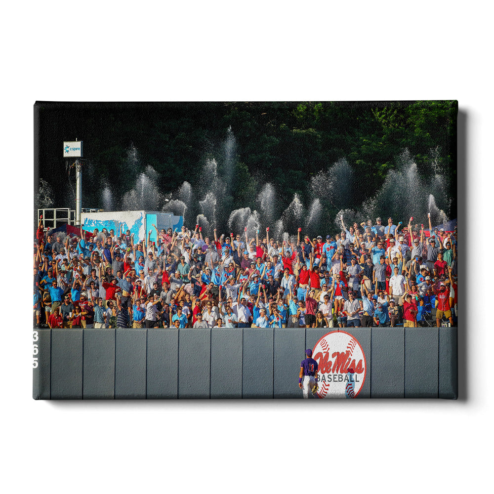 Ole Miss Rebels - Ole Miss Baseball Shower - College Wall Art #Canvas