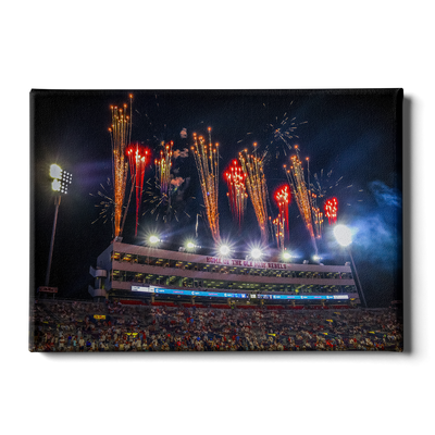 Ole Miss Rebels - Fireworks over Vaught-Hemingway - College Wall Art #Canvas