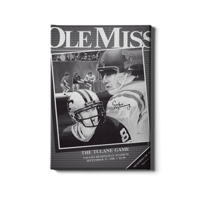 Ole Miss Rebels - Vintage Archie Manning Day - College Wall Art #Canvas