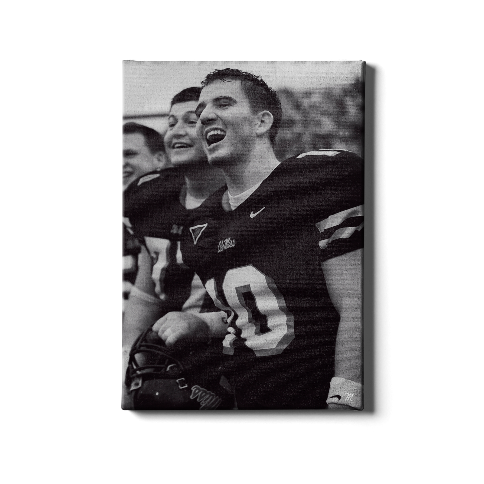 Ole Miss Rebels - Vintage Eli Manning - College Wall Art # Canvas