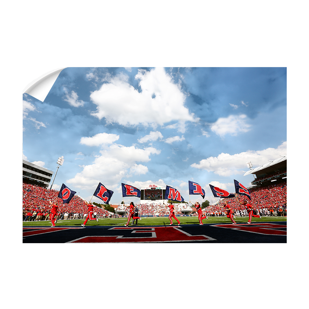 Ole Miss Rebels - O-L-E-M-I-S-S - College Wall Art #Canvas