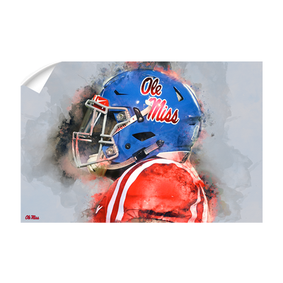 Ole Miss Rebels - Ole Miss Watercolor - College Wall Art #Wall Decal
