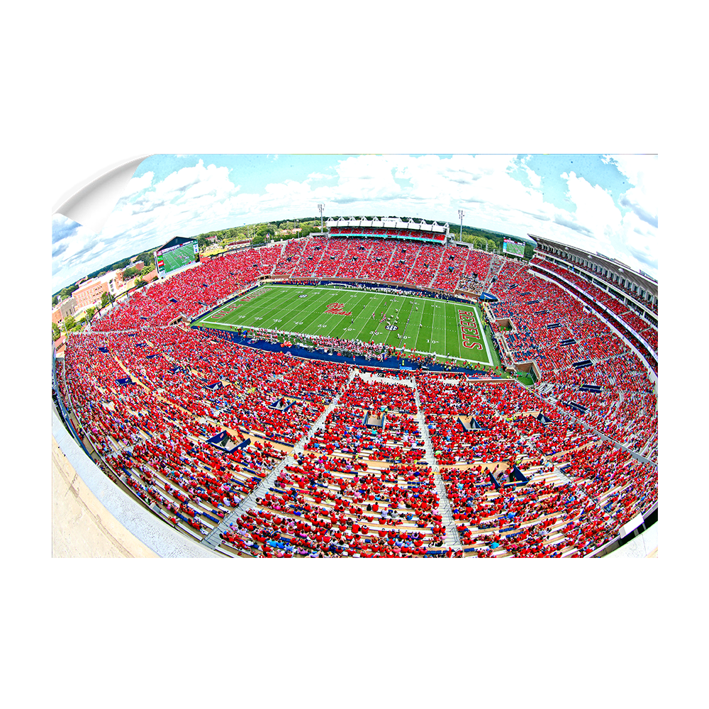 Ole Miss Rebels - Red Out - College Wall Art #Canvas