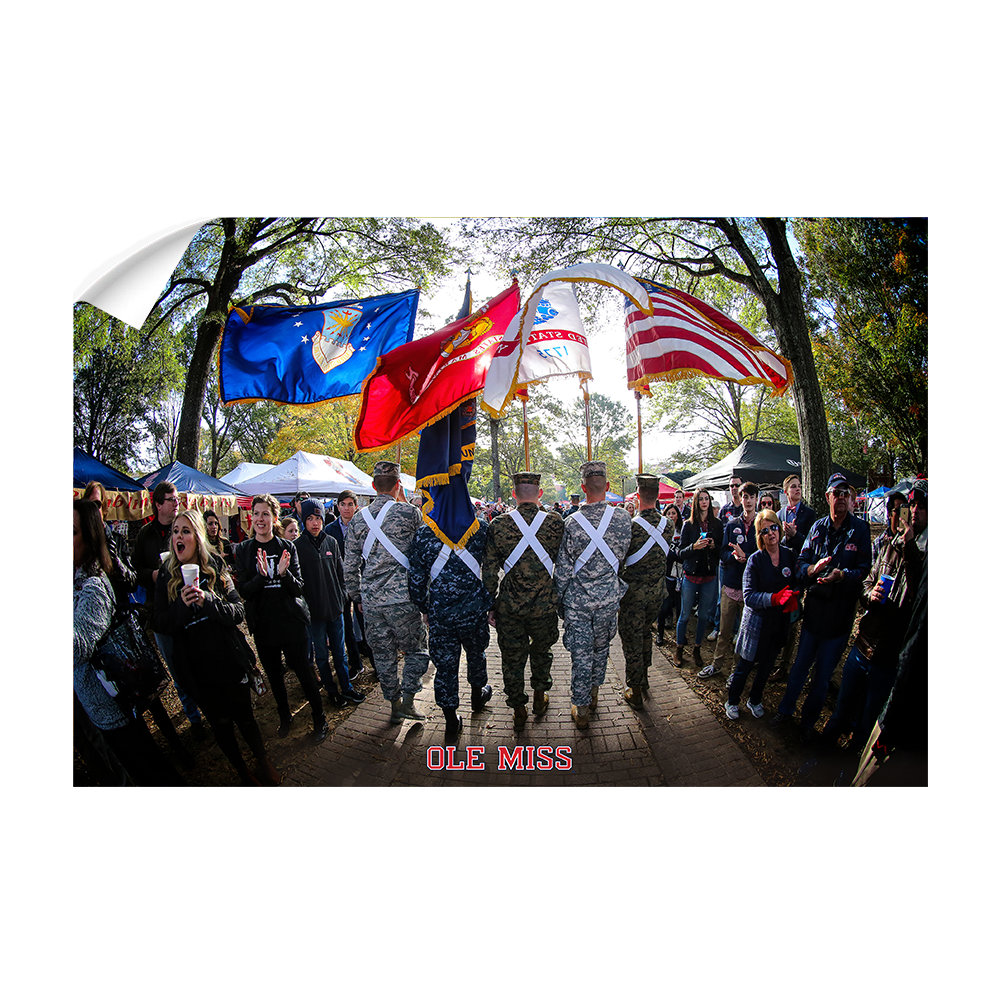 Ole Miss Rebels - Military Walk of Champions - College Wall Art #Canvas