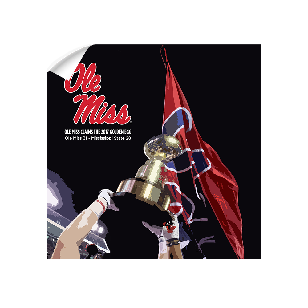 Ole Miss Rebels - Ole Miss Claims the Golden Egg - College Wall Art #Canvas