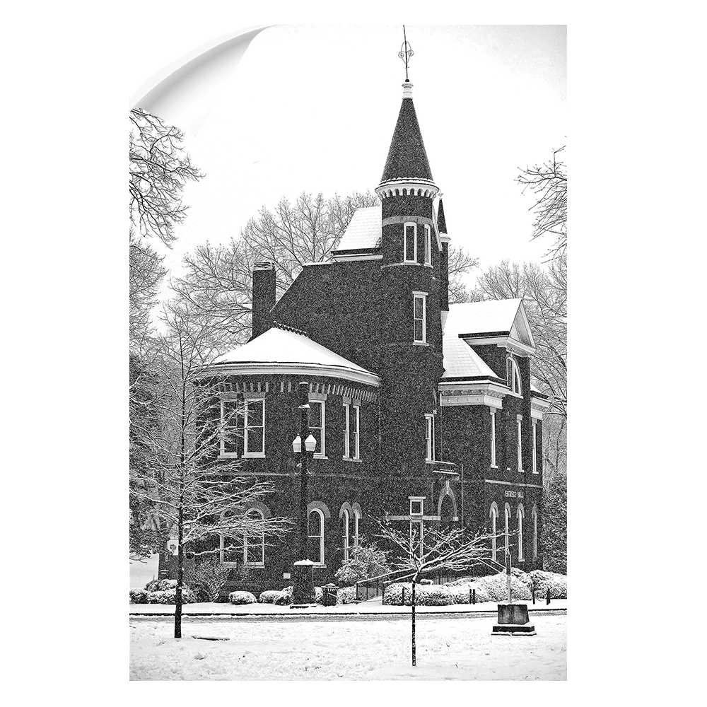 Ole Miss Rebels - Snow Day Ventress Hall - College Wall Art #Canvas
