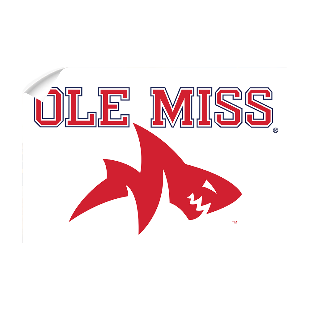 Ole Miss Rebels - Ole Miss Land Shark - College Wall Art #Canvas
