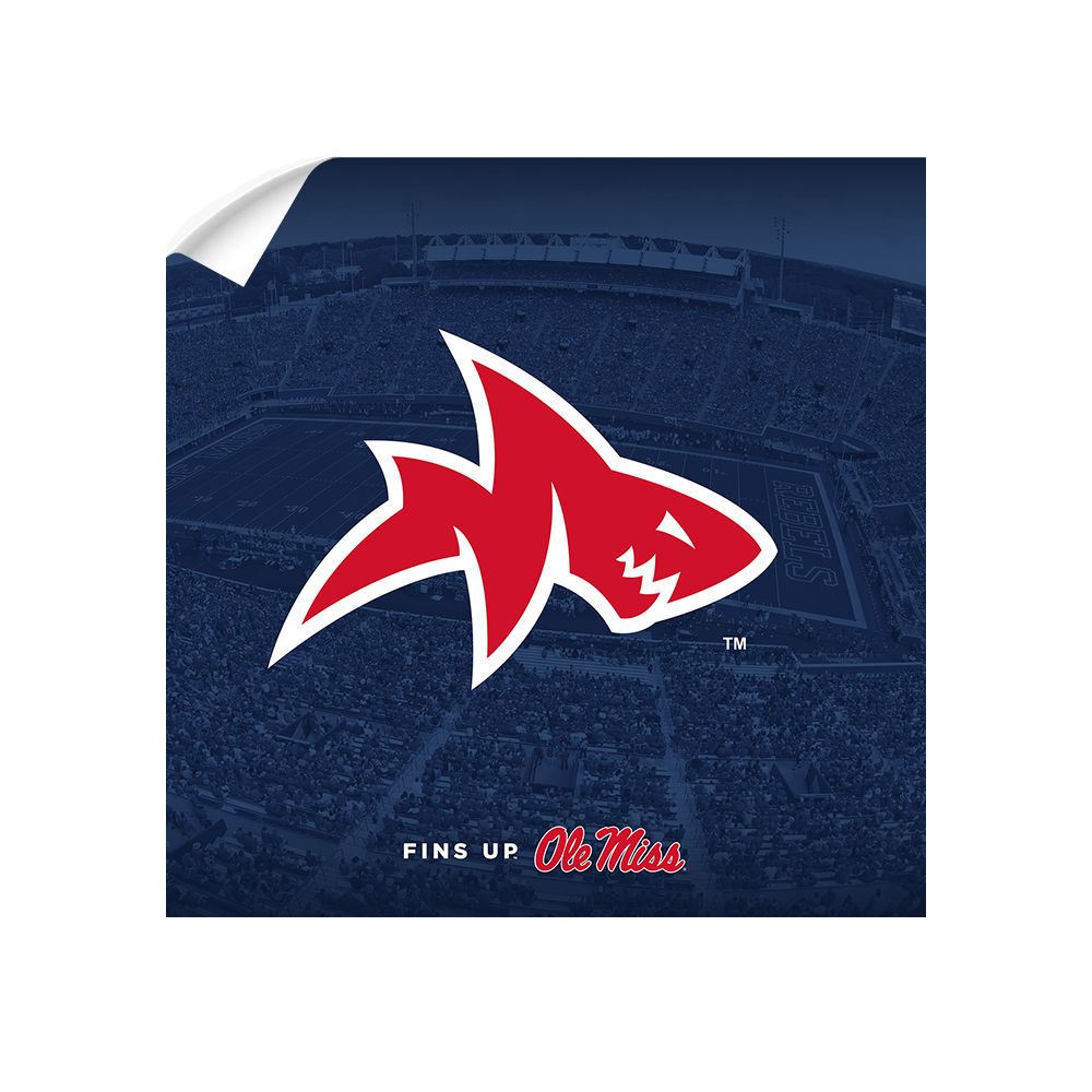 Ole Miss Rebels - Fins Up Ole Miss - College Wall Art #Canvas