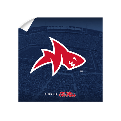 Ole Miss Rebels - Fins Up Ole Miss - College Wall Art #Wall Decal