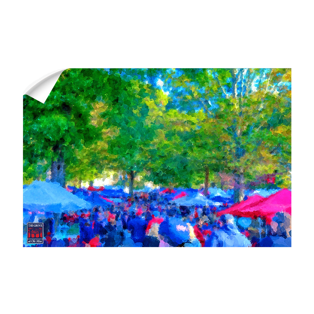 Ole Miss Rebels - The Grove Fine Art Painting - College Wall Art #Canvas