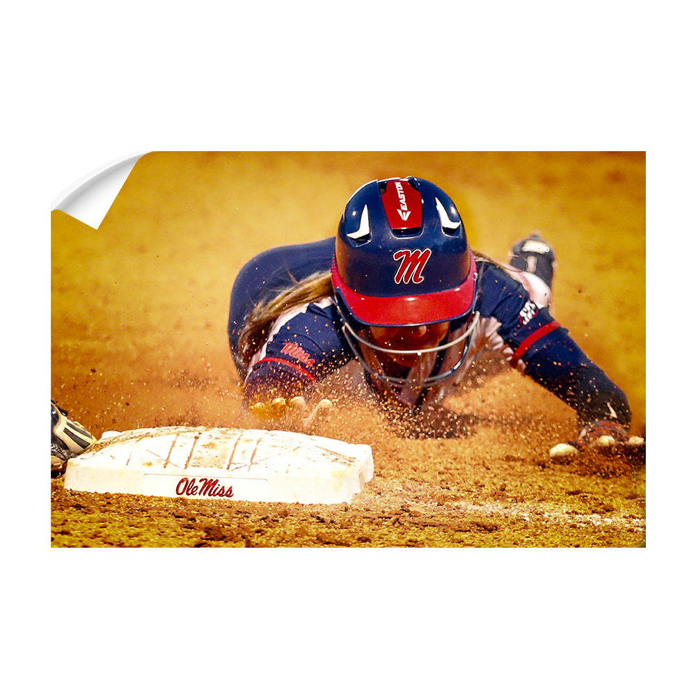 Ole Miss Rebels - Softball Safe - College Wall Art #Canvas