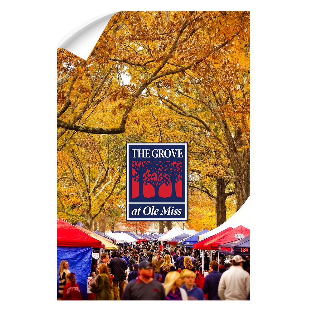 Ole Miss Rebels - Fall Grove - College Wall Art #Canvas