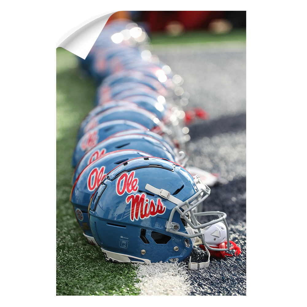 Ole Miss Rebels - Ole Miss Football Helmets - College Wall Art #Canvas
