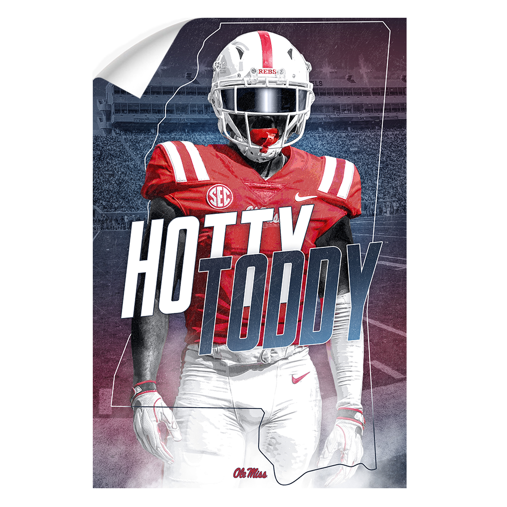 Ole Miss Rebels - Hotty Toddy - College Wall Art #Canvas