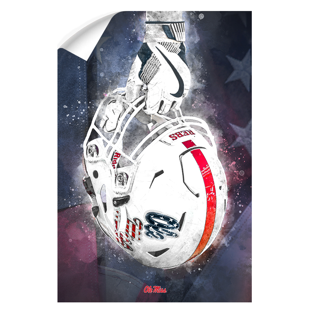 Ole Miss Rebels - Battle Ready Rebel - College Wall Art #Canvas