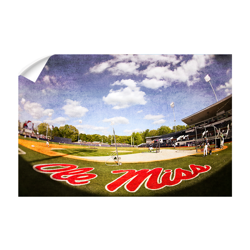 Ole Miss Rebels - Ole Miss Batting Practice - College Wall Art #Canvas