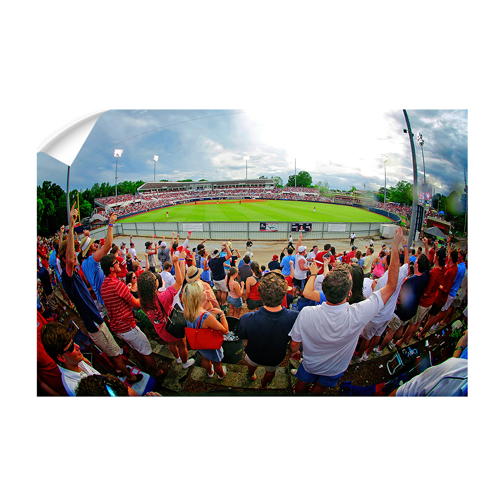 Ole Miss Rebels - Fisheye View of Swayze - College Wall Art #Canvas