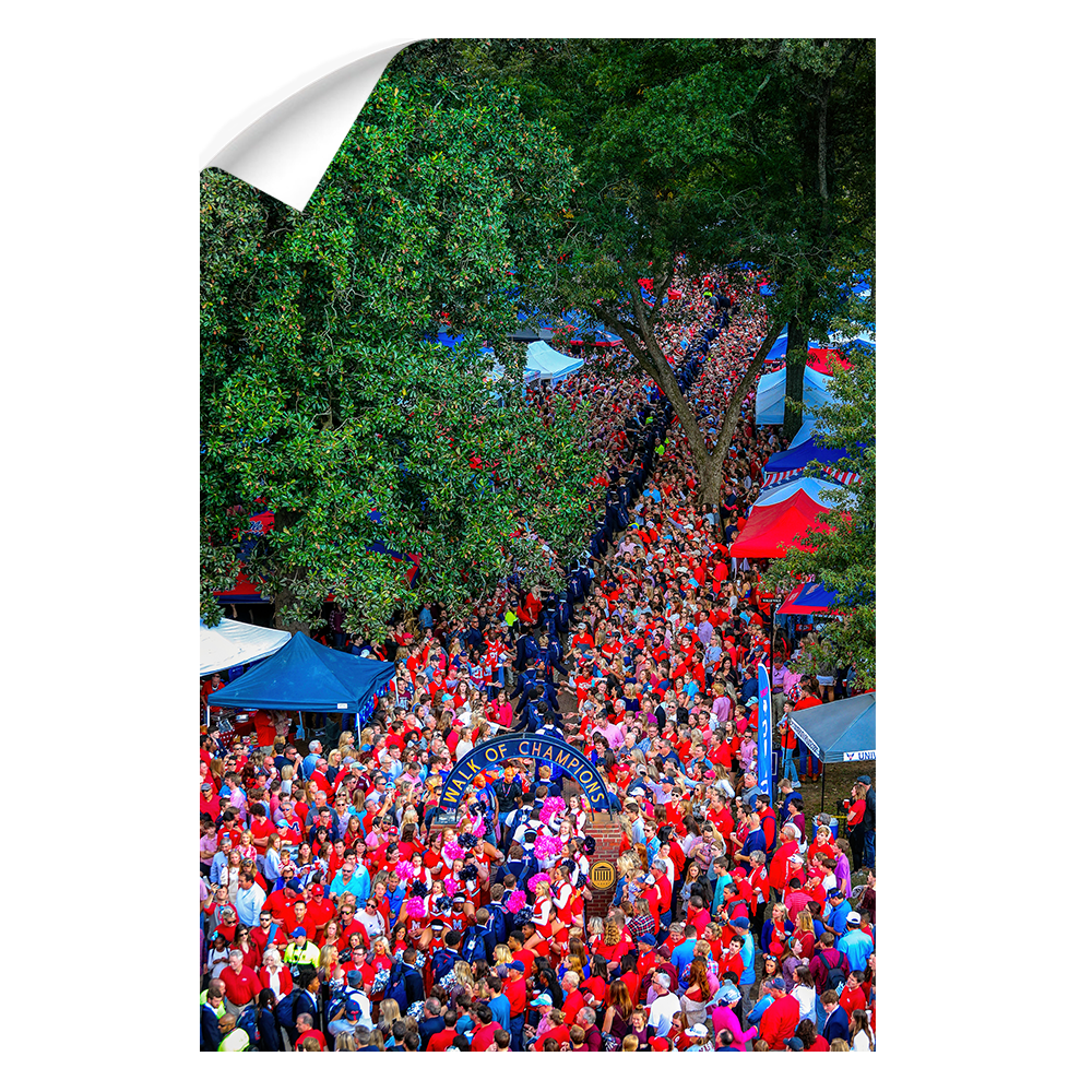 Ole Miss Rebels - Walk Of Champions from new Student Union - College Wall Art #Canvas