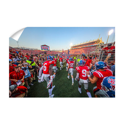 Ole Miss Rebels - Running Onto the Field - College Wall Art #Wall Decal