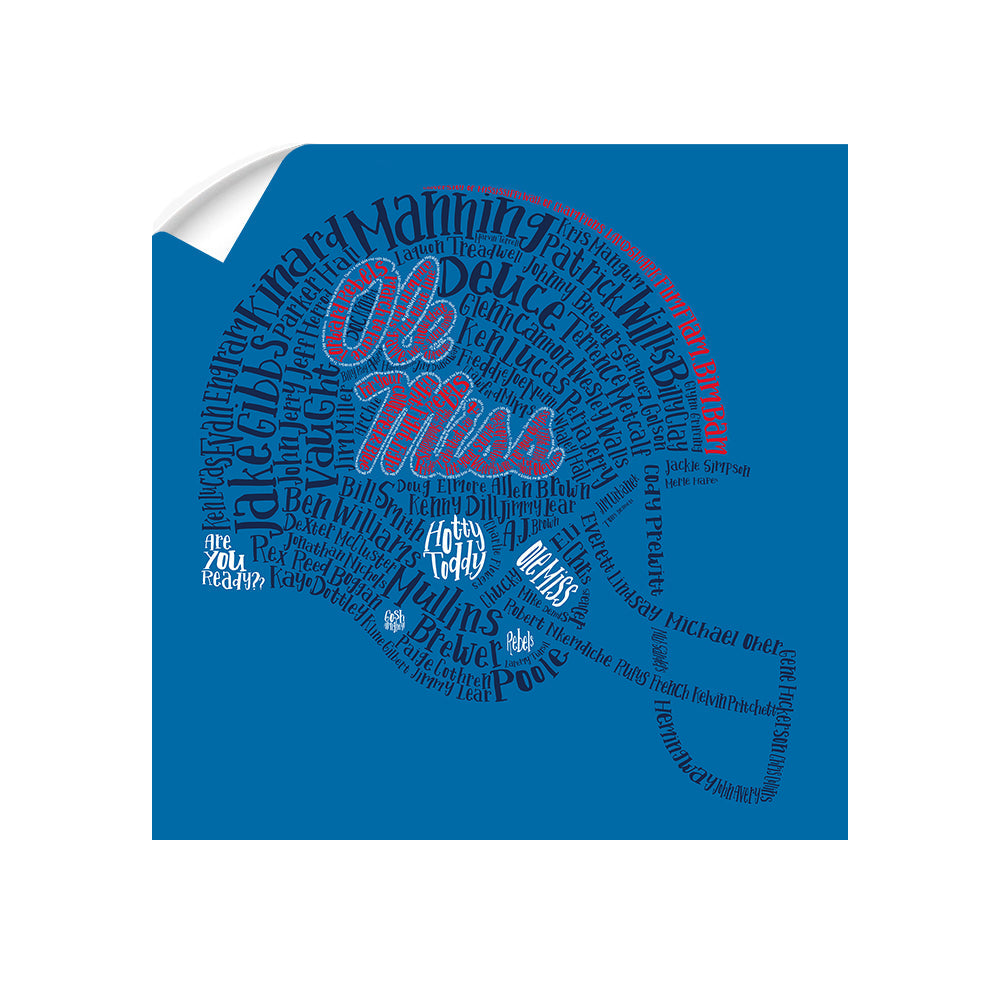 Ole Miss Rebels - Ole Miss Greats - College Wall Art #Canvas