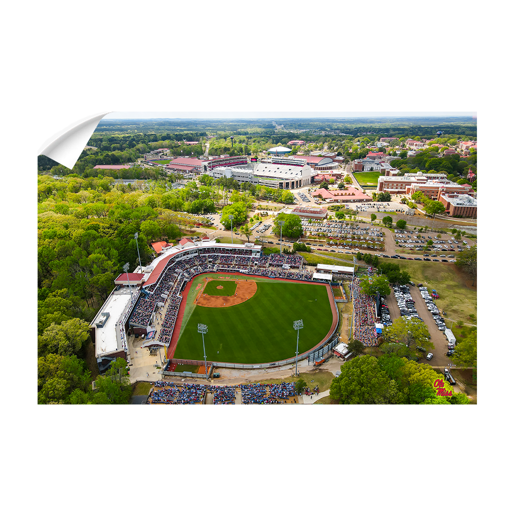 Ole Miss Rebels - Aerial Sports Complex - College Wall Art #Canvas