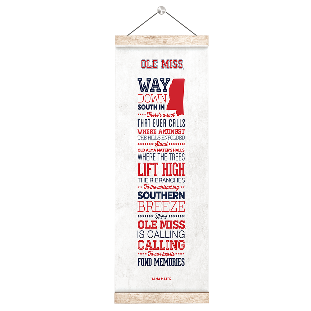 Ole Miss Rebels - Alma Mater - College Wall Art #Canvas