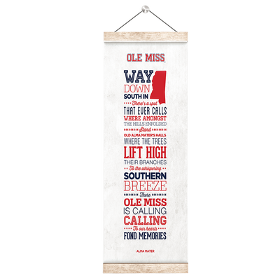 Ole Miss Rebels - Alma Mater - College Wall Art #Hanging Canvas