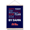 Ole Miss Rebels - Hotty Toddy - College Wall Art #Hanging Canvas