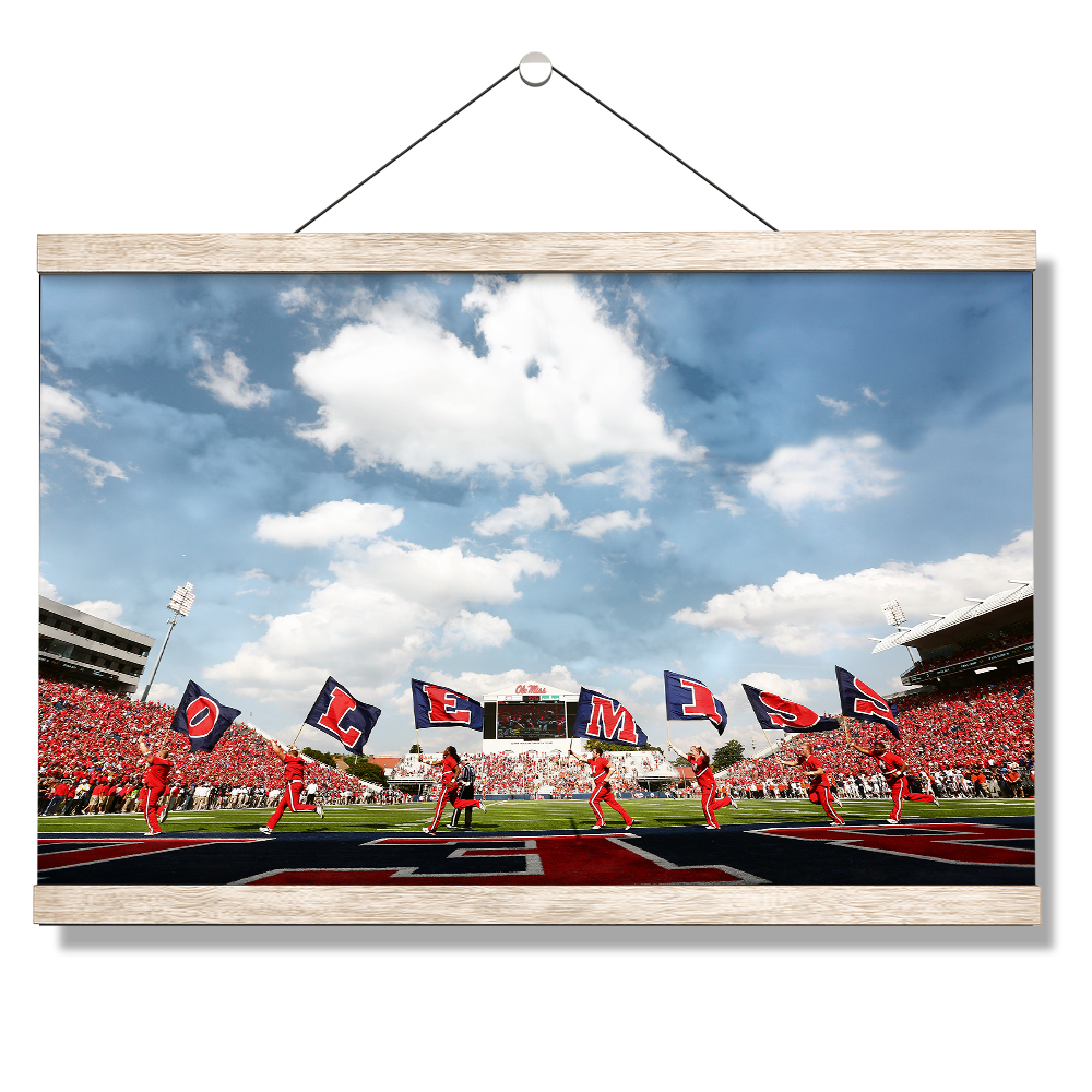 Ole Miss Rebels - O-L-E-M-I-S-S - College Wall Art #Canvas