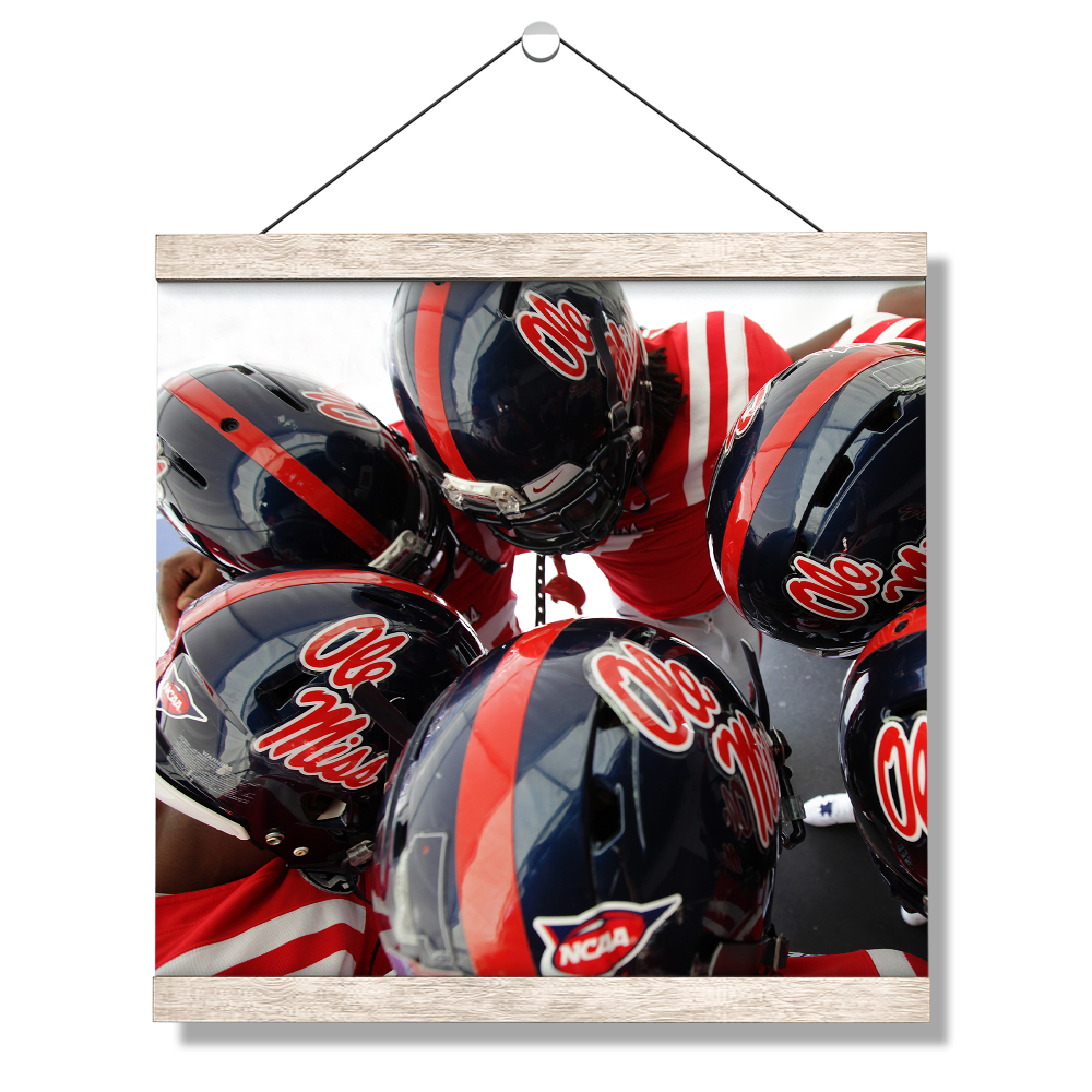Ole Miss Rebels - Huddle - College Wall Art #Canvas
