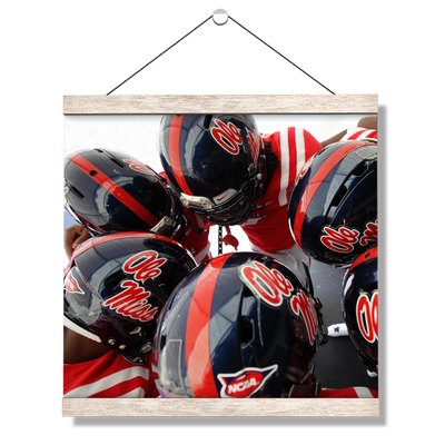 Ole Miss Rebels - Huddle - College Wall Art #Hanging Canvas